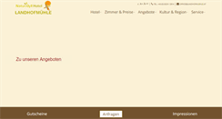 Desktop Screenshot of landhofmuehle.at